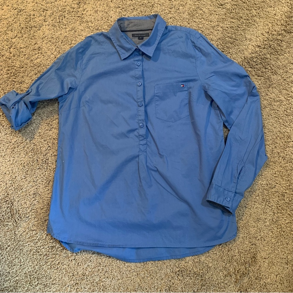 Women’s Tommy Hilfiger Blue Tunic Blouse Medium